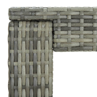 5 Piece Garden Bar Set with Cushions Poly Rattan Grey Payday Deals