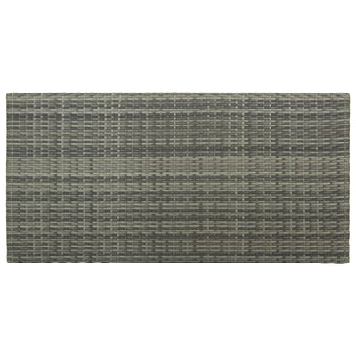 5 Piece Garden Bar Set with Cushions Poly Rattan Grey Payday Deals