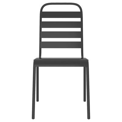5 Piece Garden Dining Set Anthracite Steel Payday Deals