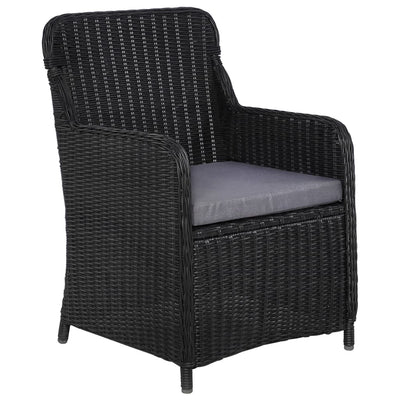 5 Piece Garden Dining Set Black Payday Deals