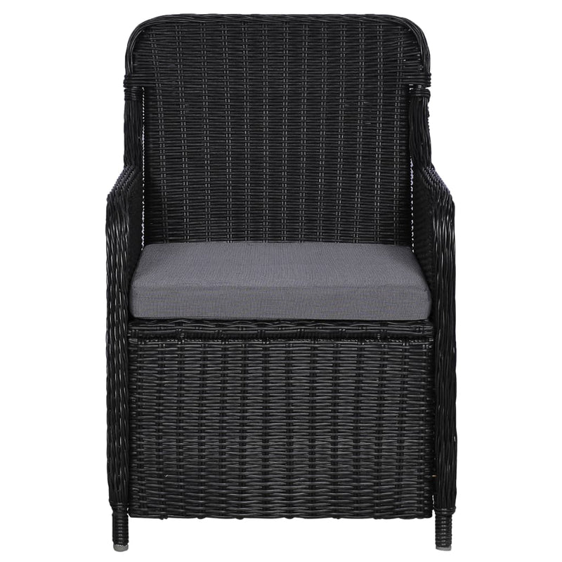 5 Piece Garden Dining Set Black Payday Deals