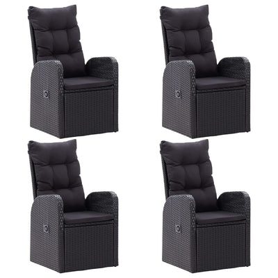 5 Piece Garden Dining Set Black Payday Deals