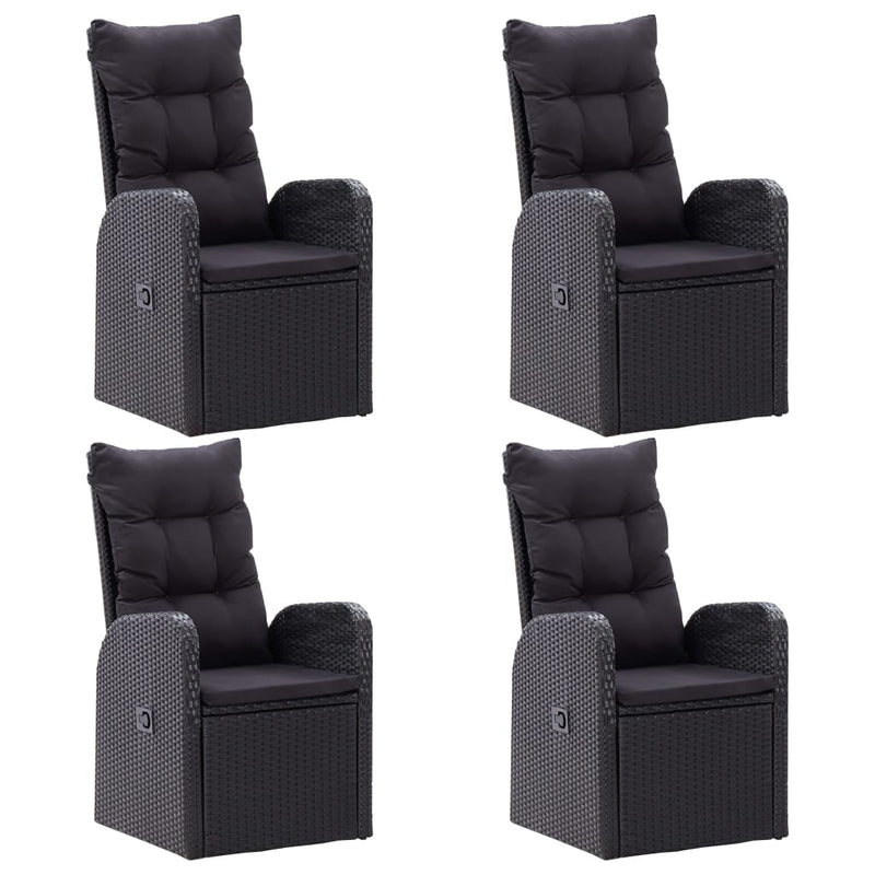 5 Piece Garden Dining Set Black Payday Deals