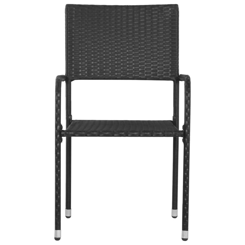 5 Piece Garden Dining Set Black Payday Deals