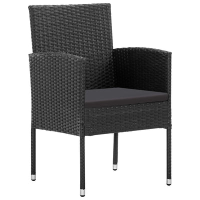 5 Piece Garden Dining Set Black Payday Deals