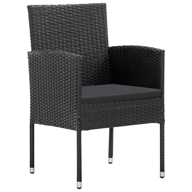 5 Piece Garden Dining Set Black Payday Deals