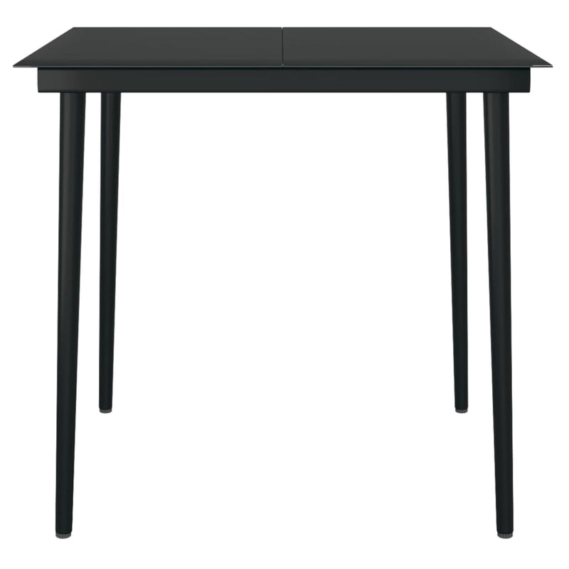 5 Piece Garden Dining Set Black Payday Deals