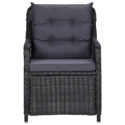5 Piece Garden Dining Set Black Payday Deals