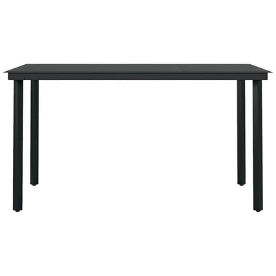 5 Piece Garden Dining Set Black Payday Deals