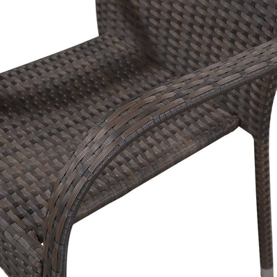 5 Piece Garden Dining Set Brown Payday Deals