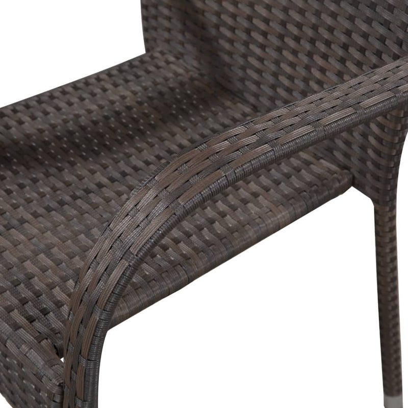 5 Piece Garden Dining Set Brown Payday Deals
