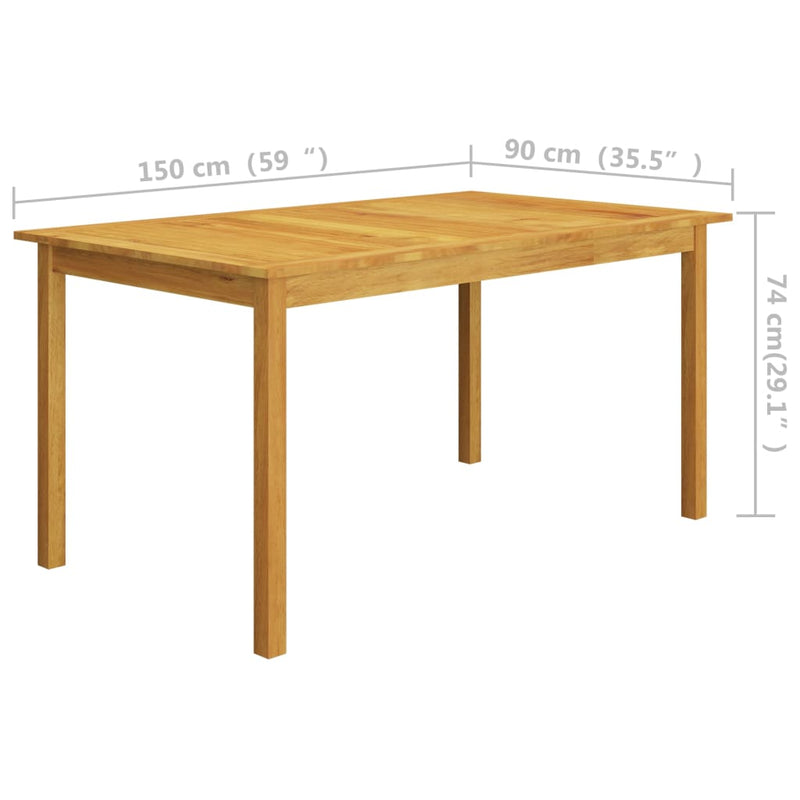 5 Piece Garden Dining Set Brown Payday Deals