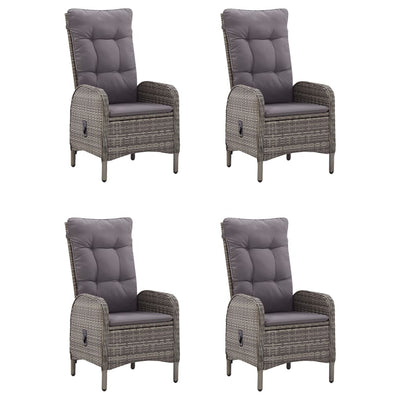 5 Piece Garden Dining Set Grey Payday Deals