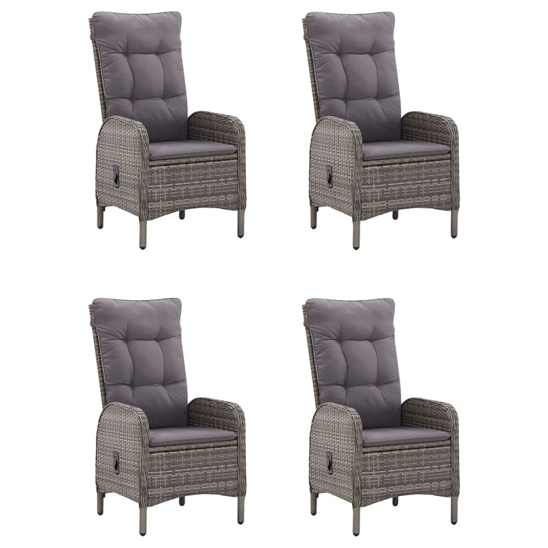 5 Piece Garden Dining Set Grey Payday Deals
