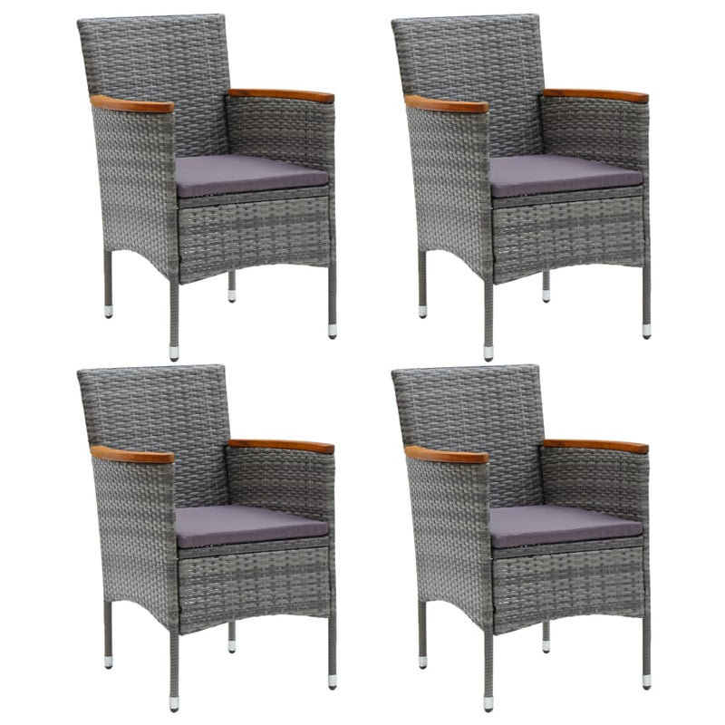 5 Piece Garden Dining Set Grey Payday Deals