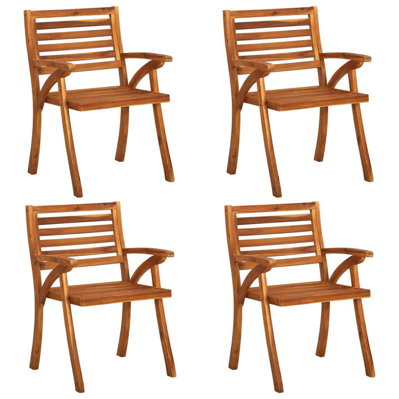 5 Piece Garden Dining Set Solid Acacia Wood Payday Deals