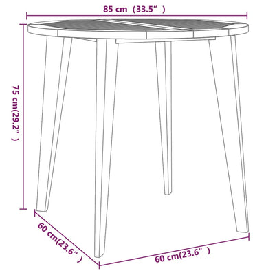 5 Piece Garden Dining Set Solid Wood Acacia Payday Deals