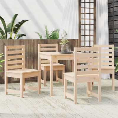 5 Piece Garden Dining Set Solid Wood Pine Payday Deals