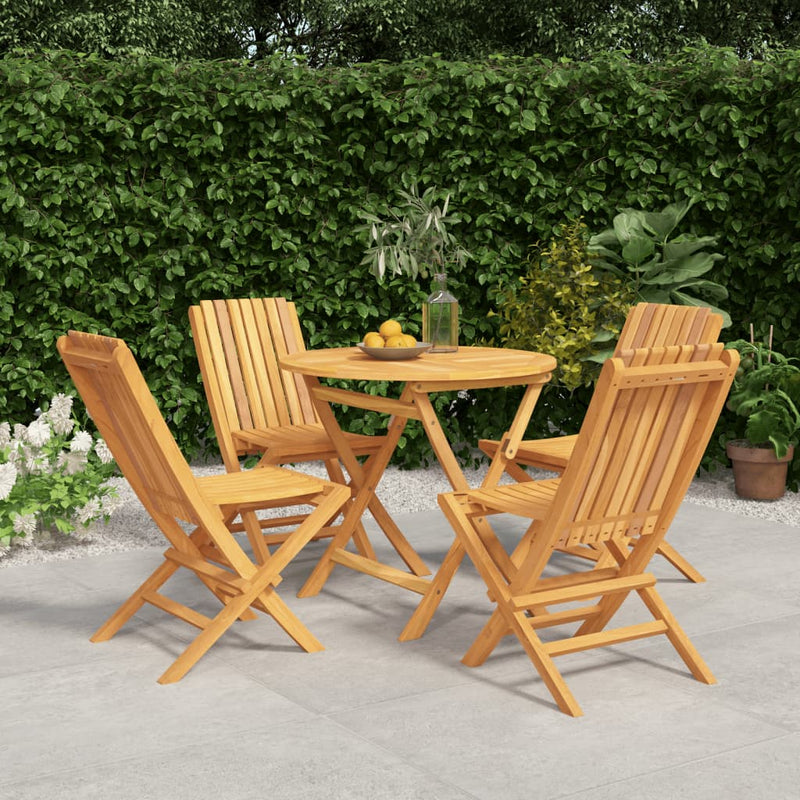 5 Piece Garden Dining Set Solid Wood Teak Payday Deals