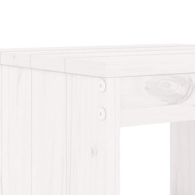 5 Piece Garden Dining Set White Solid Wood Pine Payday Deals