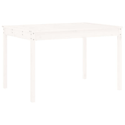 5 Piece Garden Dining Set White Solid Wood Pine Payday Deals