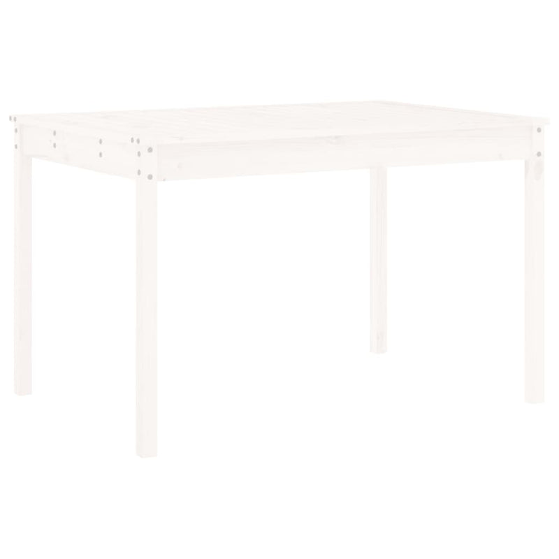 5 Piece Garden Dining Set White Solid Wood Pine Payday Deals