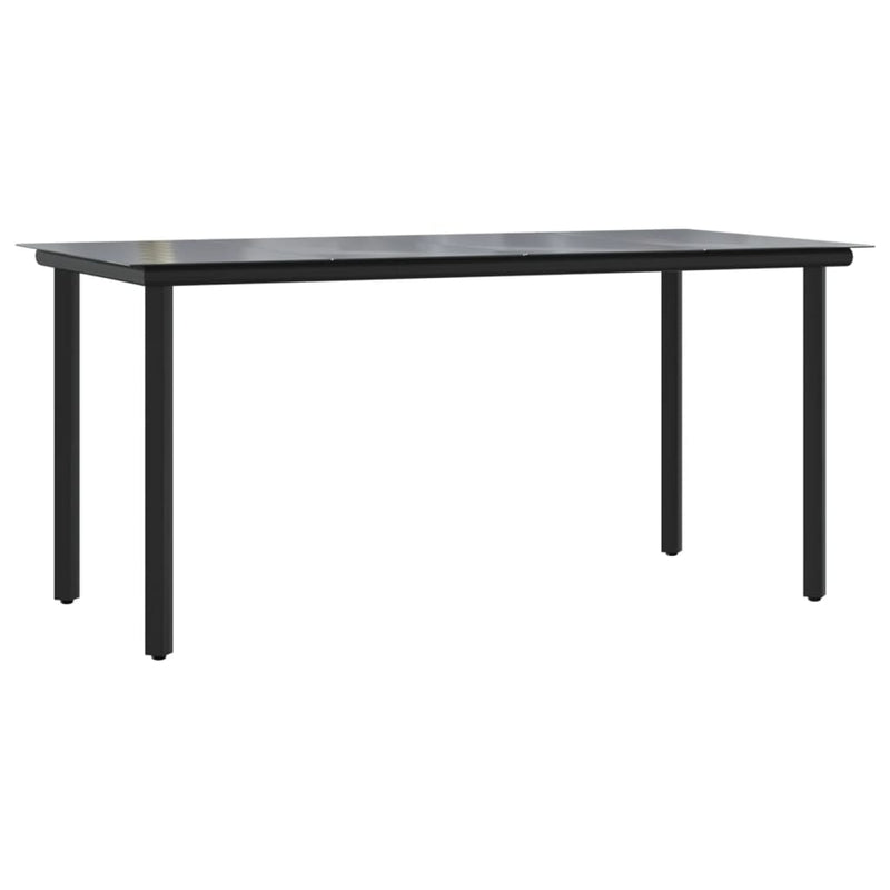 5 Piece Garden Dining Set with Cushions Black Payday Deals