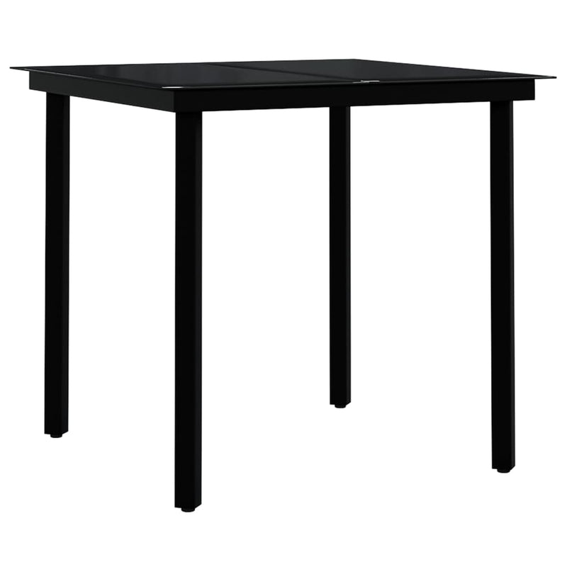 5 Piece Garden Dining Set with Cushions Black Payday Deals