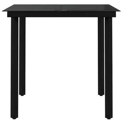 5 Piece Garden Dining Set with Cushions Black Payday Deals