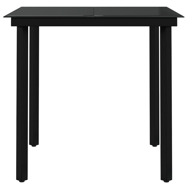 5 Piece Garden Dining Set with Cushions Black Payday Deals