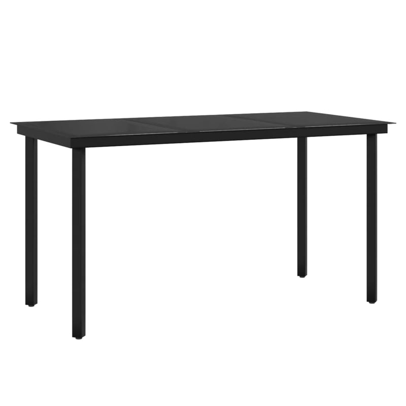 5 Piece Garden Dining Set with Cushions Black Payday Deals