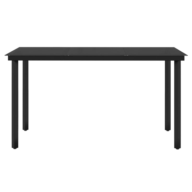 5 Piece Garden Dining Set with Cushions Black Payday Deals