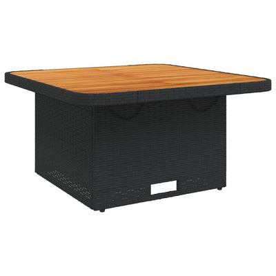 5 Piece Garden Dining Set with Cushions Black Poly Rattan Payday Deals