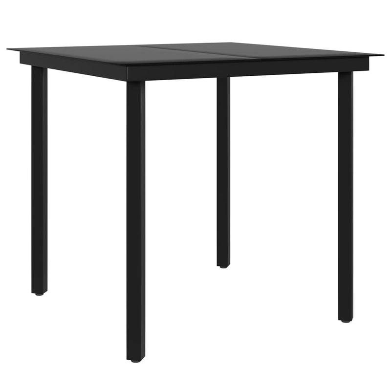 5 Piece Garden Dining Set with Cushions Brown and Black Payday Deals