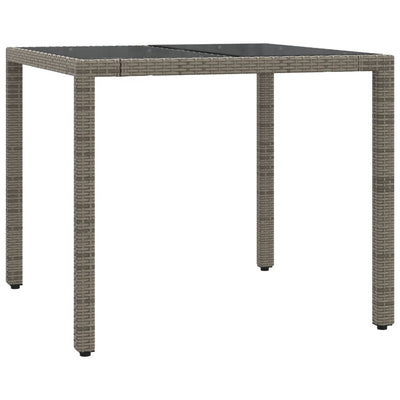 5 Piece Garden Dining Set with Cushions Grey Poly Rattan Payday Deals