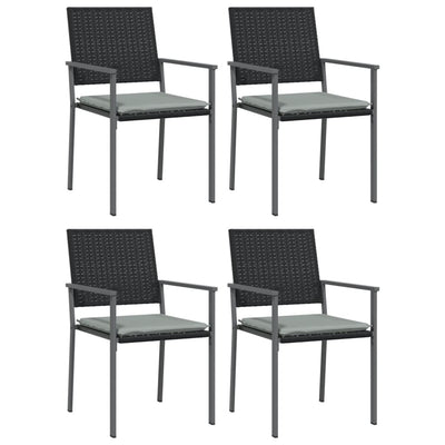 5 Piece Garden Dining Set with Cushions Poly Rattan and Steel Payday Deals