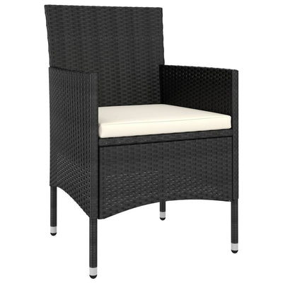 5 Piece Garden Lounge Set Poly Rattan Black Payday Deals