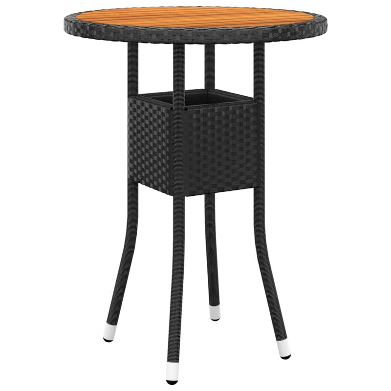 5 Piece Garden Lounge Set Poly Rattan Black Payday Deals