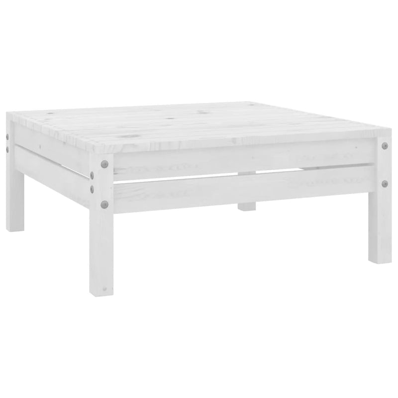 5 Piece Garden Lounge Set White Solid Pinewood Payday Deals
