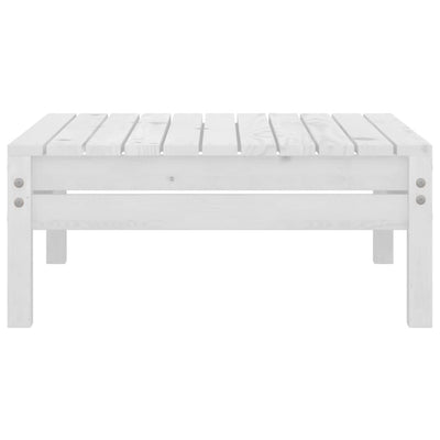 5 Piece Garden Lounge Set White Solid Pinewood Payday Deals