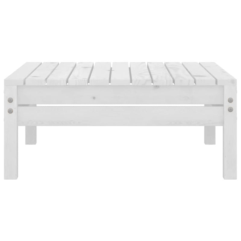 5 Piece Garden Lounge Set White Solid Pinewood Payday Deals