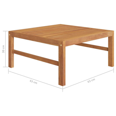 5 Piece Garden Lounge Set with Cream Cushions Solid Teak Wood Payday Deals