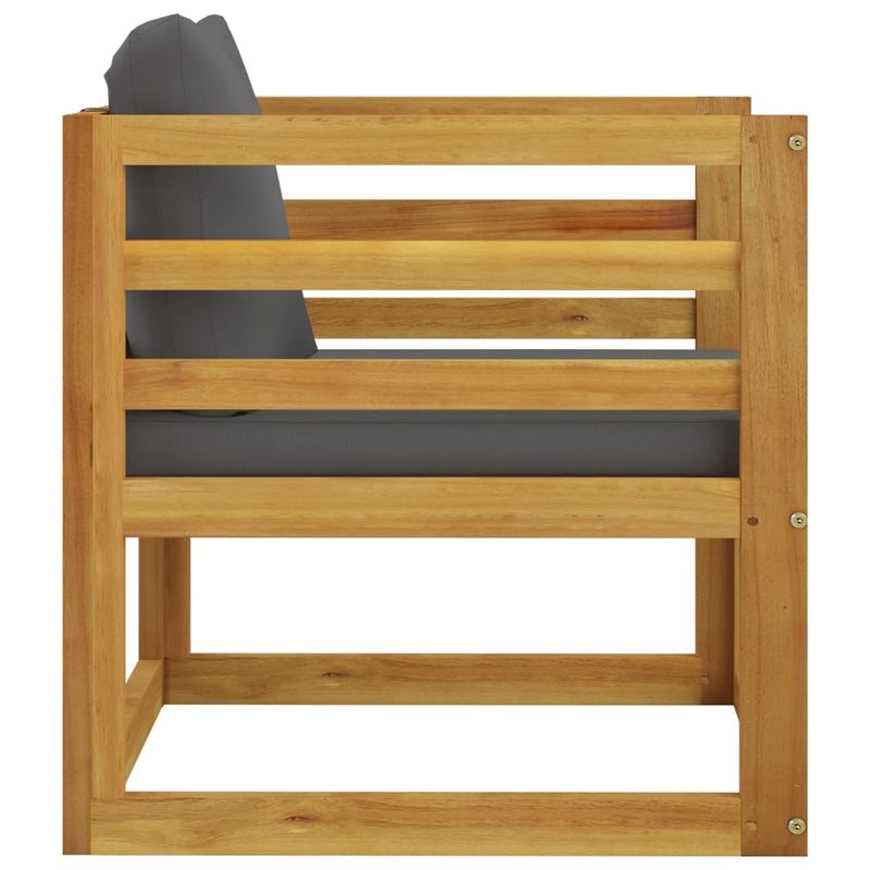 5 Piece Garden Lounge Set with Cushion Solid Acacia Wood Payday Deals