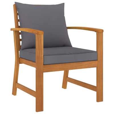 5 Piece Garden Lounge Set with Cushion Solid Acacia Wood Payday Deals