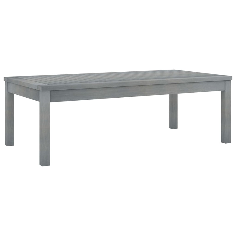 5 Piece Garden Lounge Set with Cushion Solid Acacia Wood Grey Payday Deals