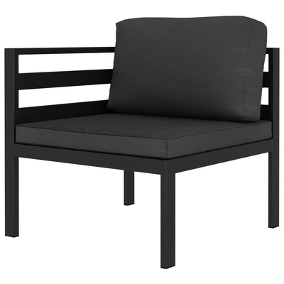 5 Piece Garden Lounge Set with Cushions Aluminium Anthracite Payday Deals