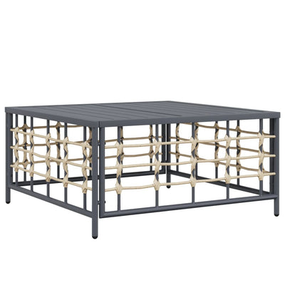 5 Piece Garden Lounge Set with Cushions Anthracite Poly Rattan Payday Deals
