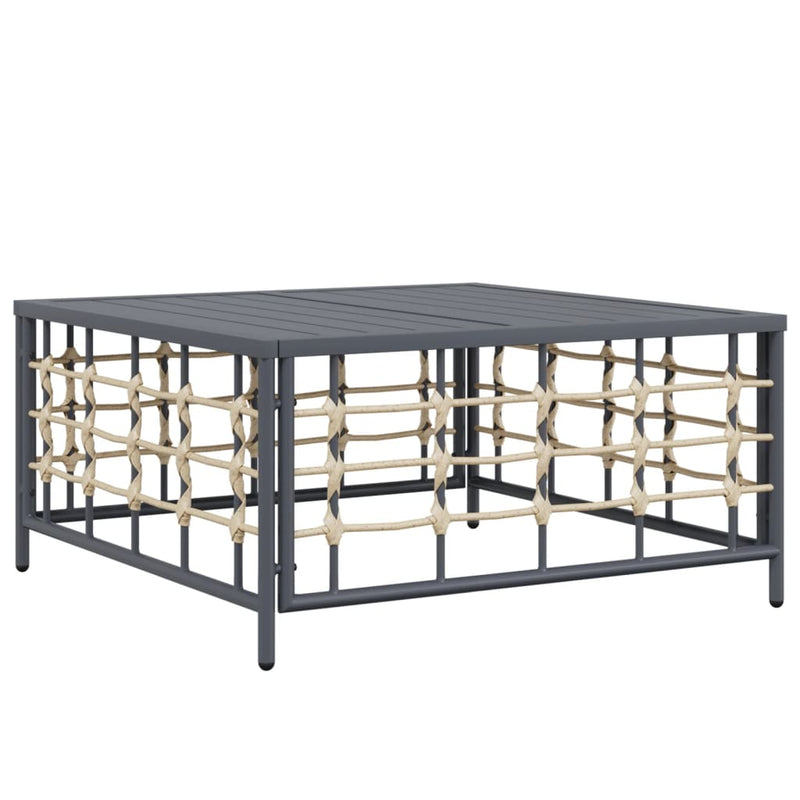5 Piece Garden Lounge Set with Cushions Anthracite Poly Rattan Payday Deals