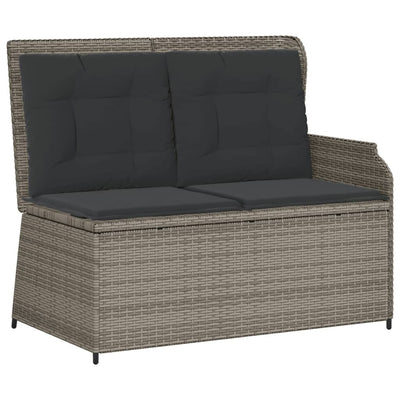 5 Piece Garden Lounge Set with Cushions Grey Poly Rattan Payday Deals