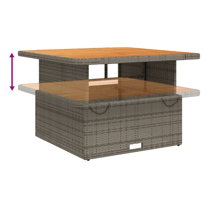 5 Piece Garden Lounge Set with Cushions Grey Poly Rattan Payday Deals